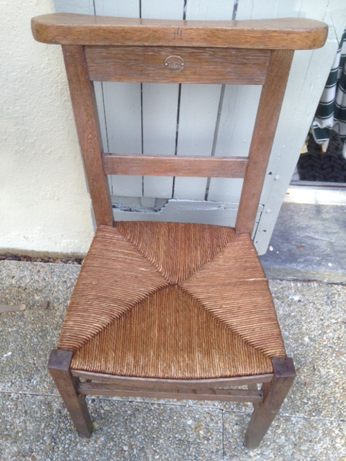 old french chapel chair